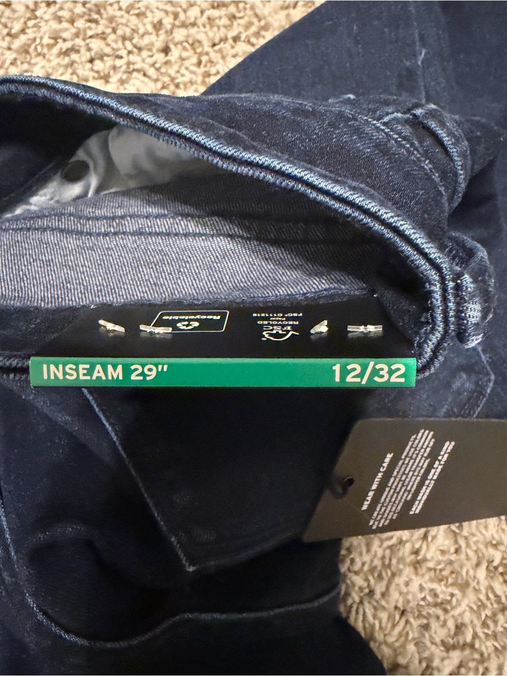 Hudson Dark Blue Jeans - 12/32 Inseam 29" - Picture 2 of 3